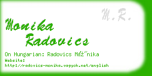 monika radovics business card
